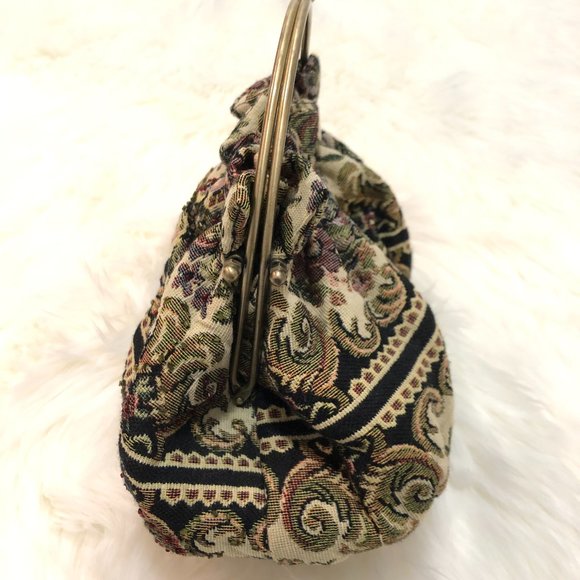 *Brand New* Floral Pattern Frame Bag - Picture 6 of 8